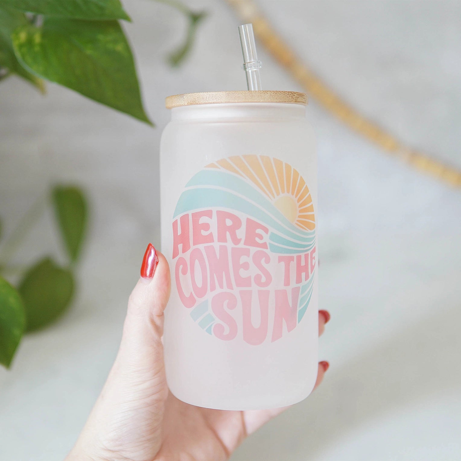 Forest Cove Home - Here Comes the Sun Can Glass (Add-On)