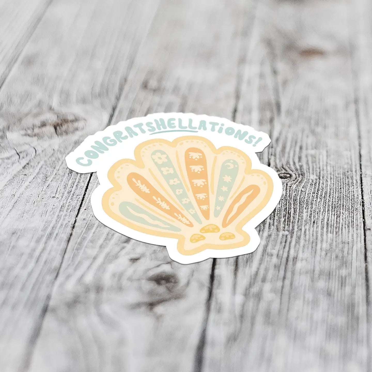 Sunshine + Saltwater - Congratshellations Greeting Card