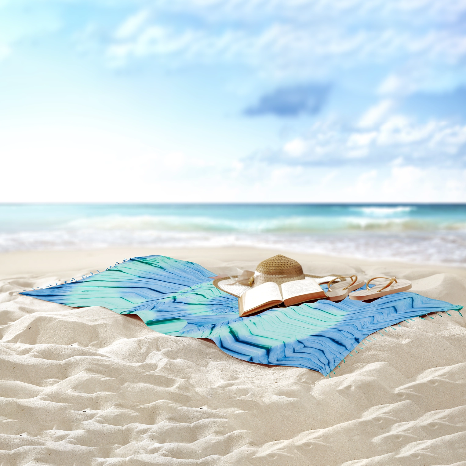 Kikoya - Tie Dye Turkish Beach Towel (Add-On)