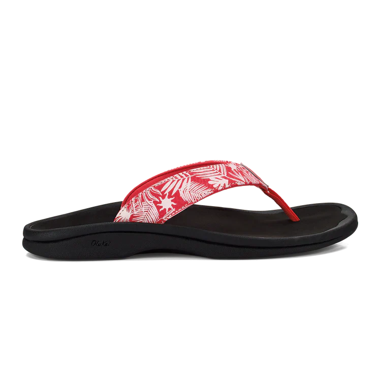 Olukai - ‘Ohana Women’s Water-Friendly Sandals - Lehua Flower / Onyx