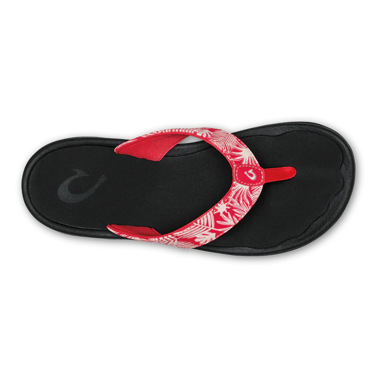 Olukai - ‘Ohana Women’s Water-Friendly Sandals - Lehua Flower / Onyx