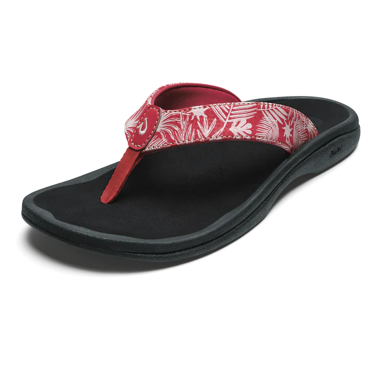 Olukai - ‘Ohana Women’s Water-Friendly Sandals - Lehua Flower / Onyx