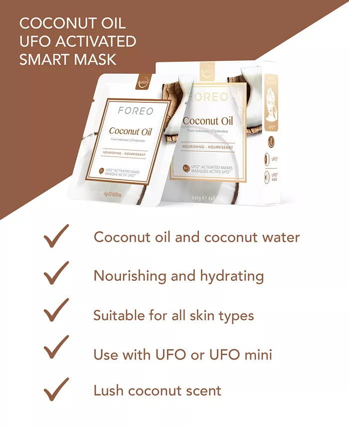 Foreo -Farm To Face Sheet Mask - Coconut Oil x3