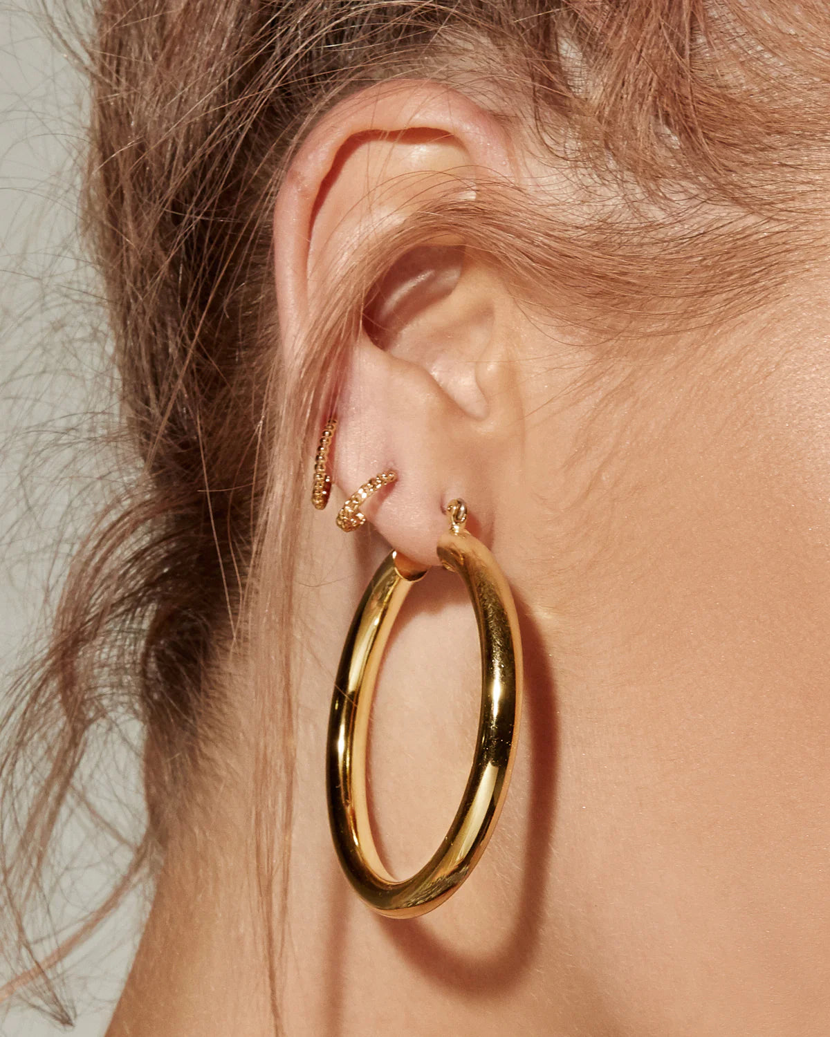 Luv AJ - Amalfi Tube Hoops- Gold (Add-On)