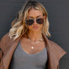 Diff Eyewear - Scarlett - Gold Brown Sunglasses
