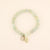 Freshwater Curated Goods - Conch Shell Charm Bracelet in Natural Jade (Add-On)