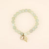 Freshwater Curated Goods - Conch Shell Charm Bracelet in Natural Jade