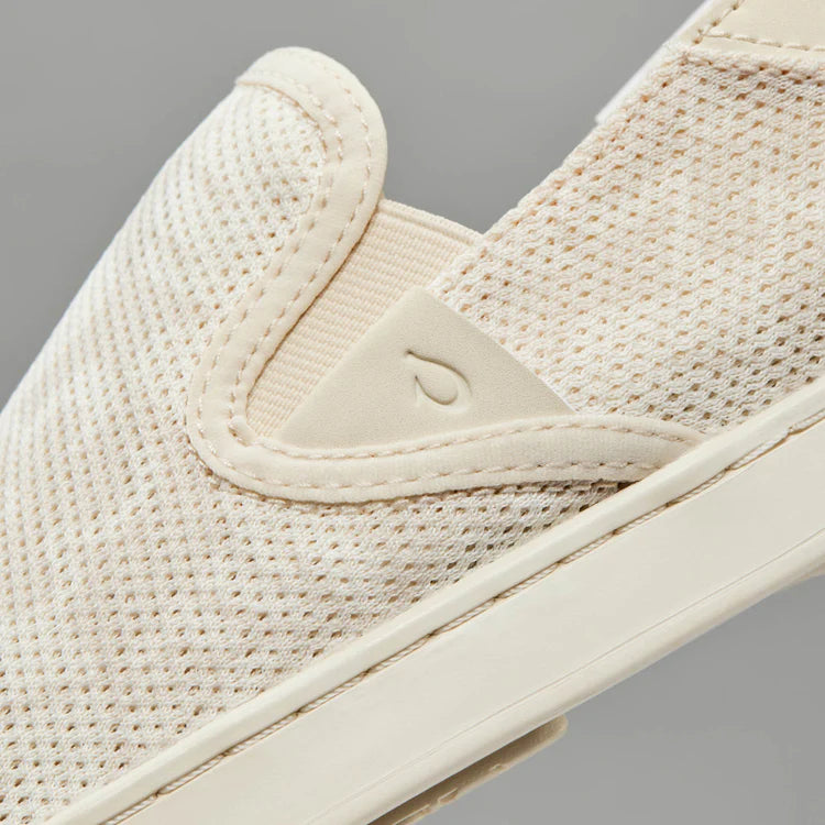 Olukai - Pehuea Women’s Breathable Slip-On Shoes - Puka/White (Add-On)