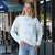 Seashell Starfish Pattern Crew Neck Sweater