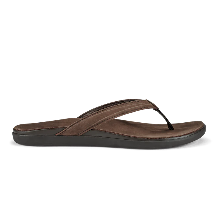 Olukai - ‘Aukai Women’s Everyday Leather Sandals - Dark Java (Add-On)