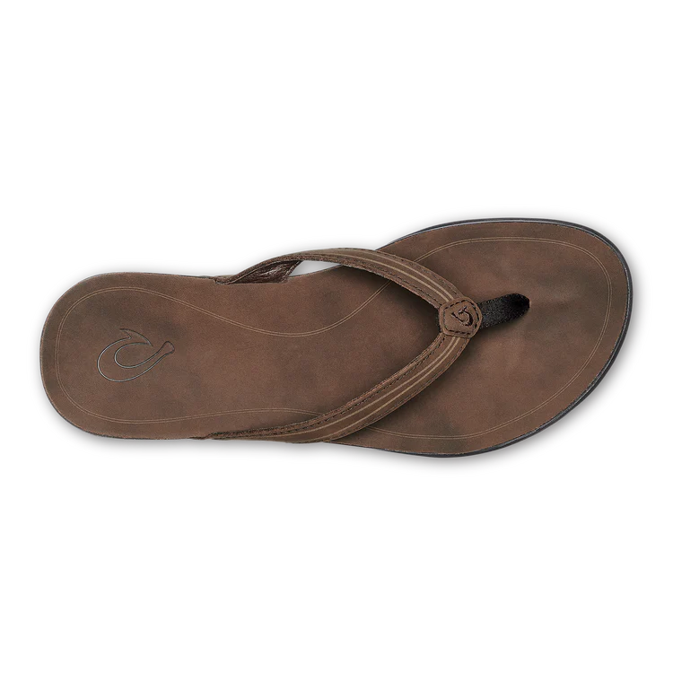 Olukai - ‘Aukai Women’s Everyday Leather Sandals - Dark Java (Add-On)