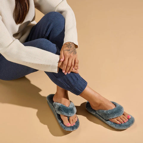 Olukai - Kīpe'a Heu Women's Slipper Sandals - Storm (Add-On)