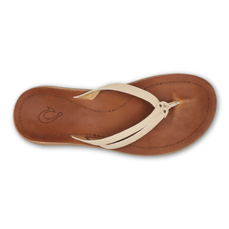 Olukai - Kāpehe Luana Women’s Leather Beach Sandals - Tapa / Sahara (Add-On)