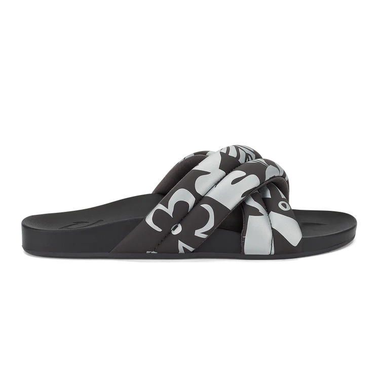 Olukai - Hila Slide Sandal - Silver/Pavement (Add-On)