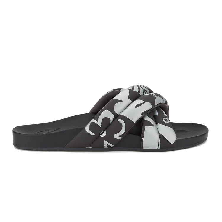 Olukai - Hila Slide Sandal - Silver/Pavement