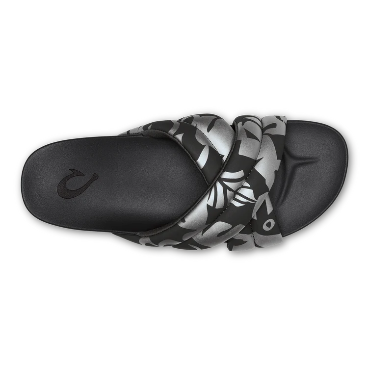 Olukai - Hila Slide Sandal - Silver/Pavement (Add-On)