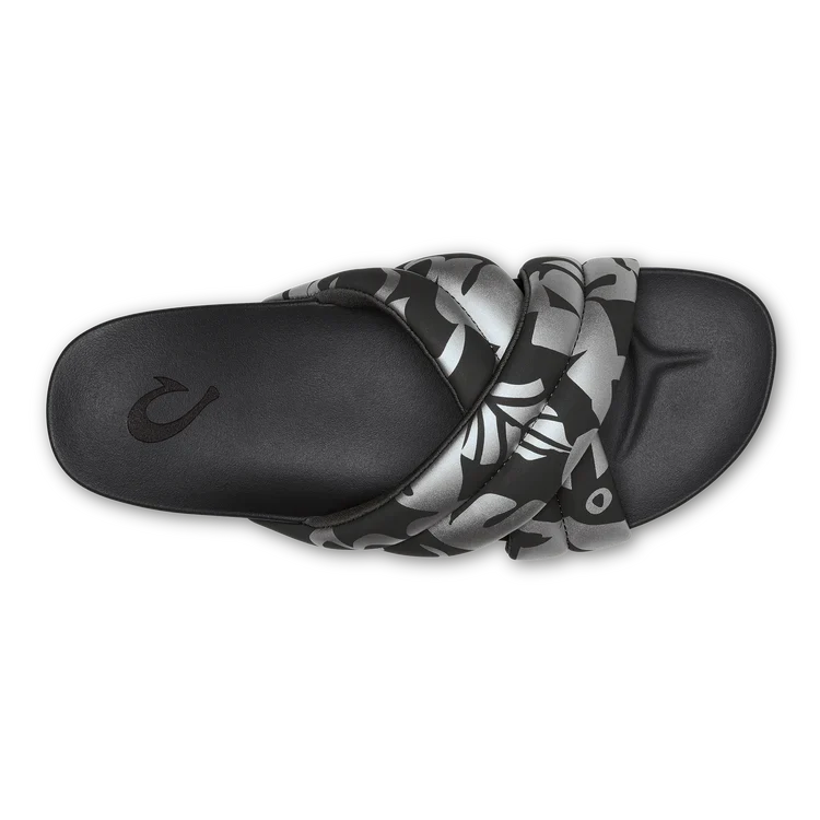 Olukai - Hila Slide Sandal - Silver/Pavement