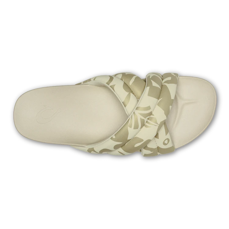 Olukai - Hila Women’s Puffy Slide Sandals - Bubbly/Puka (Add-On)