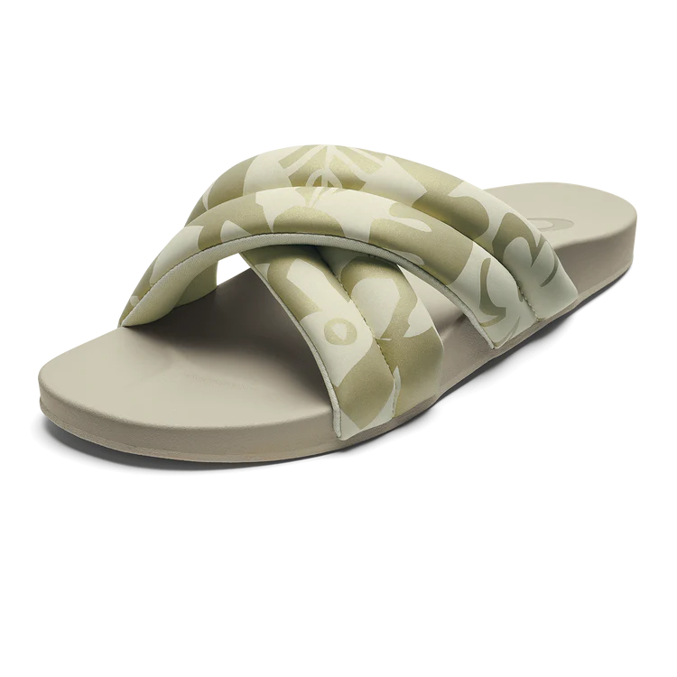 Olukai - Hila Women’s Puffy Slide Sandals - Bubbly/Puka (Add-On)