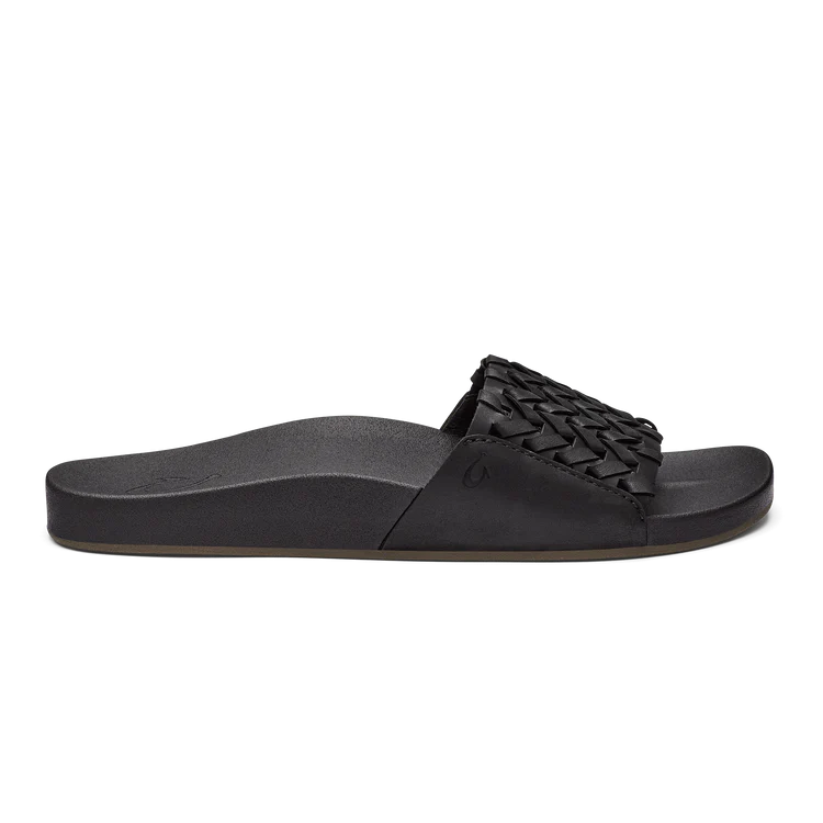 Olukai - Kāmola Women’s Woven Slide Sandals - Black (Add-On)