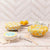 RockFlowerPaper - Lemons Blu Kitchen Food Storage Covers (Set of 3)