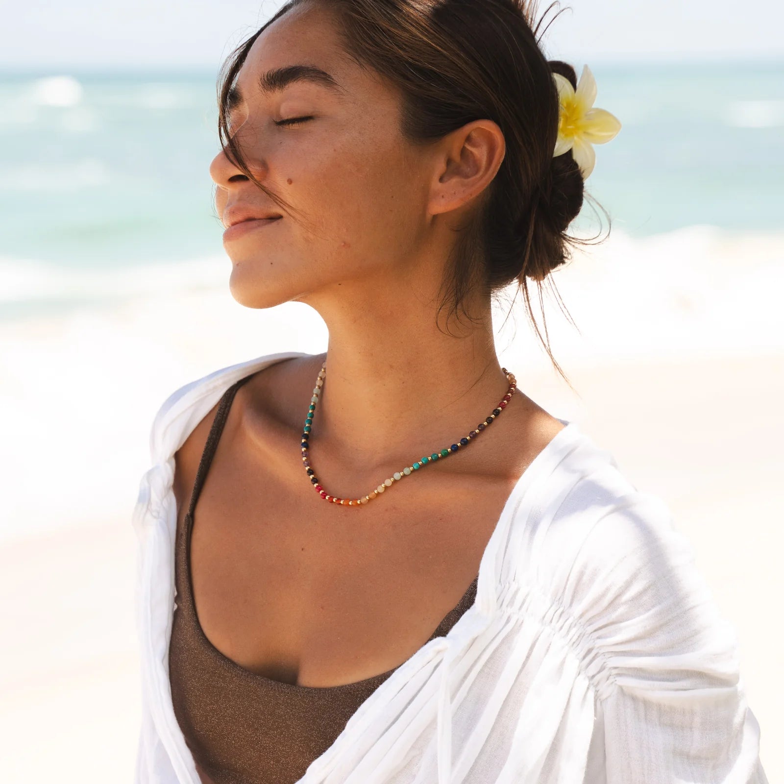 Lotus & Luna - Divine Healer 4mm Metal Accent Necklace (Add-On)