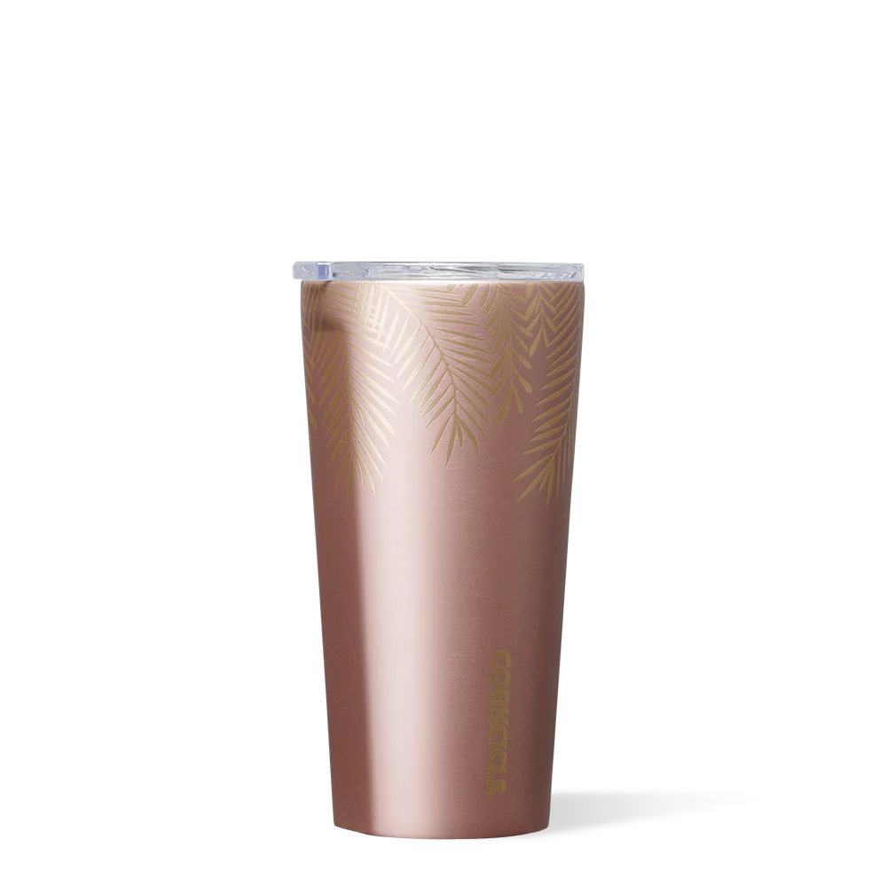 Corkcicle - Tumbler - 16oz Frosted Pines Rose Gold (Add-On)