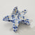 Coastal Blue Starfish Claw Clip - Medium