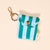 The Darling Effect - Puffy Earbud Case–Sicily Stripes Teal