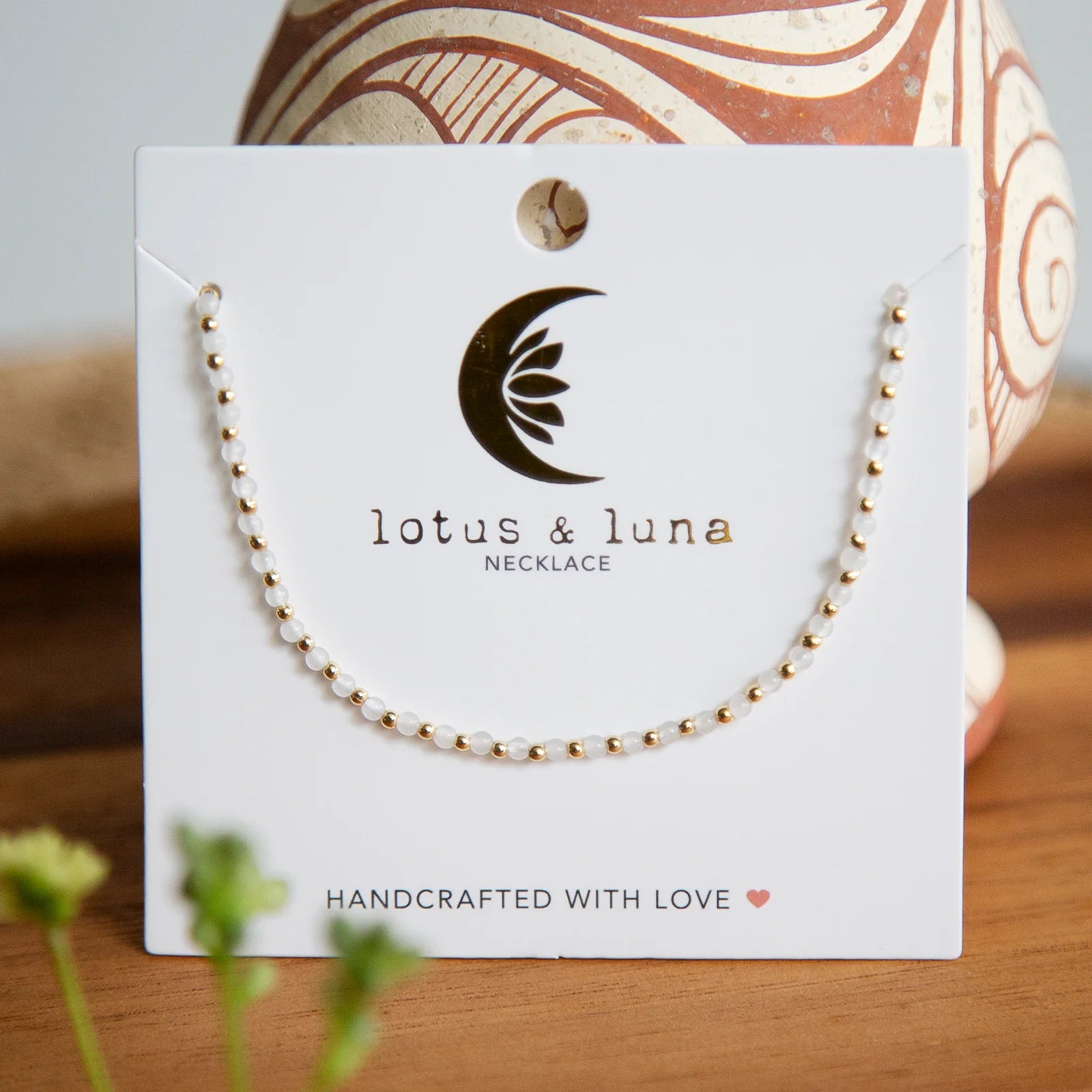 Lotus & Luna - Moon Dancer 2mm Metal Accent Healing Necklace (Add-On)