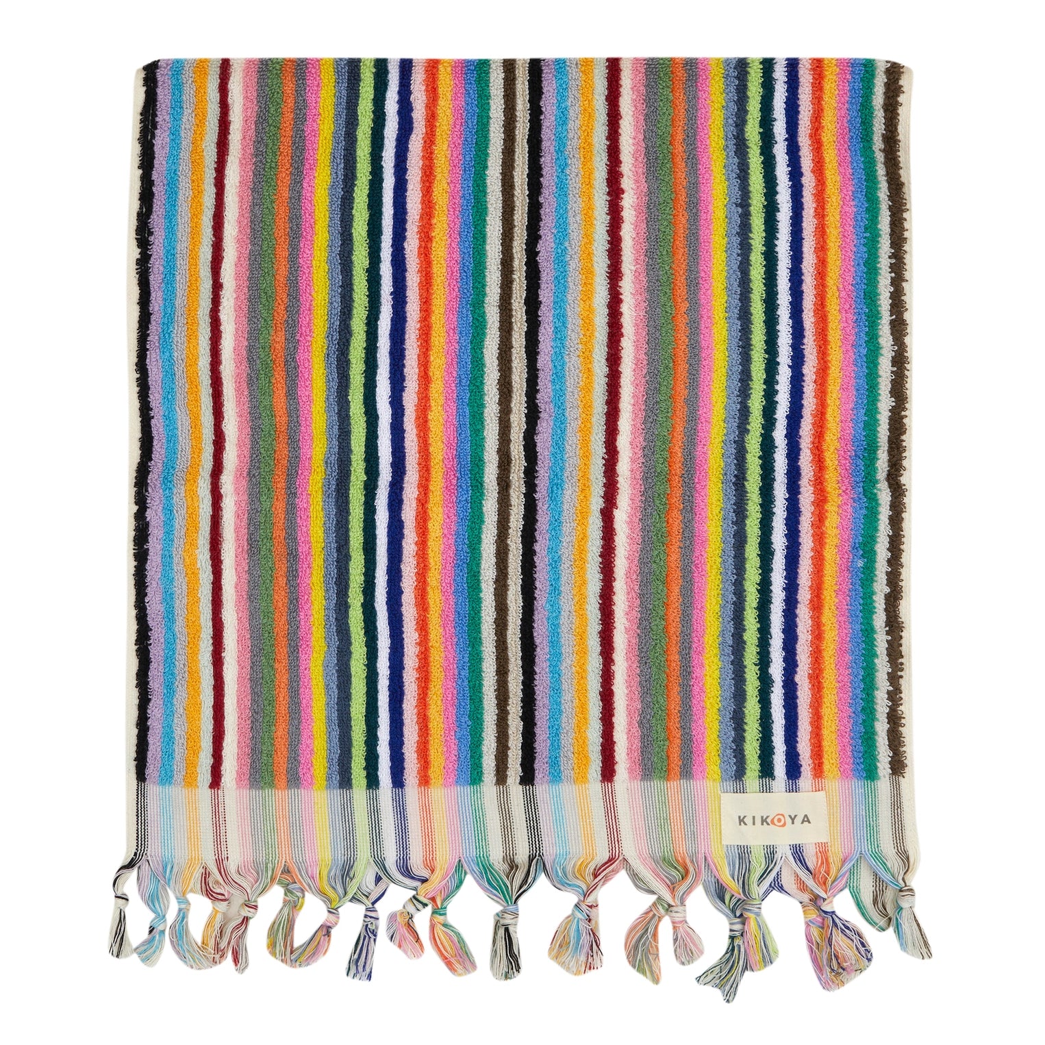 Kikoya - Stripe Bubble Handloomed Turkish Hand Towels - Multi (Add-On)