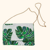 Beachly - Monstera Beaded Clutch - Palms