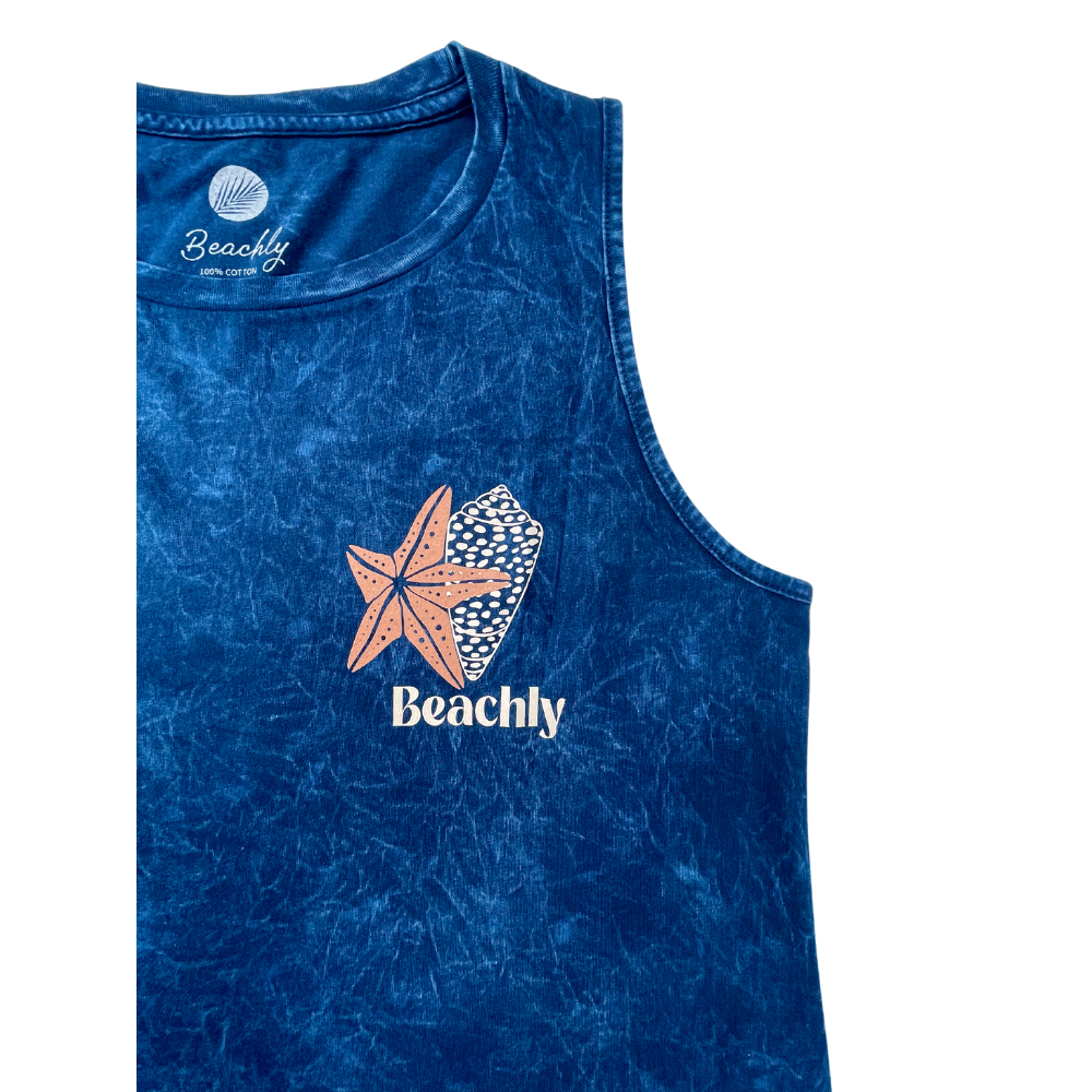 Beachly - Shoreline Tank - Navy Mineral (Add-On)