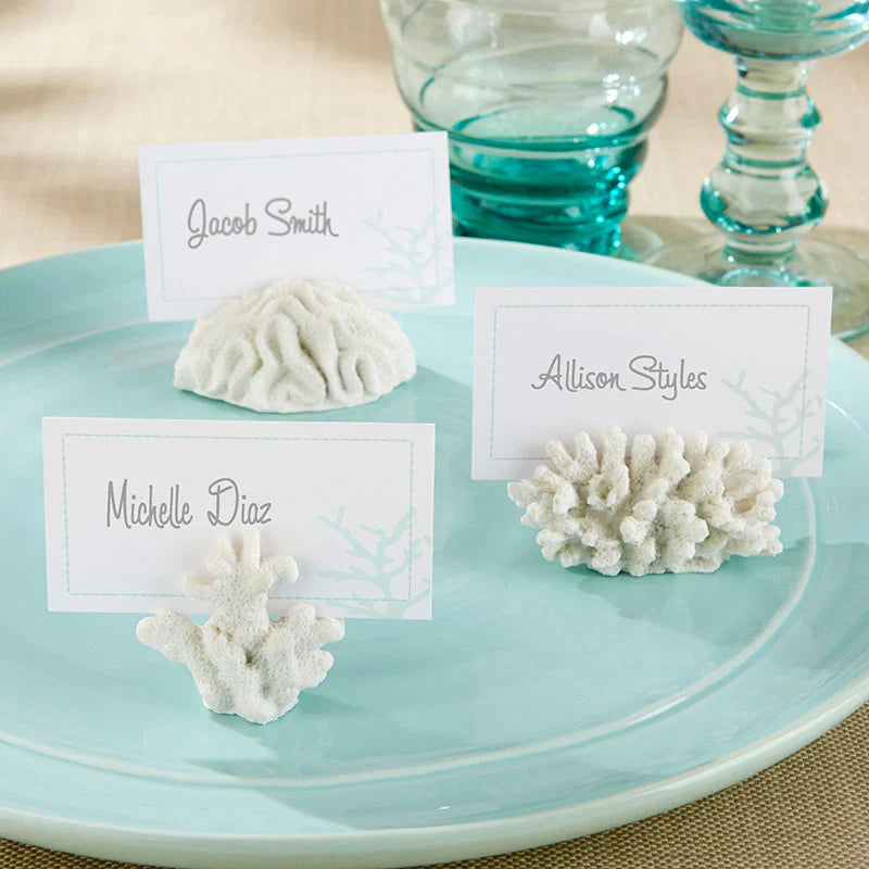 Kate Aspen - Seven Seas Coral Place Card/Photo Holder (Set of 6)