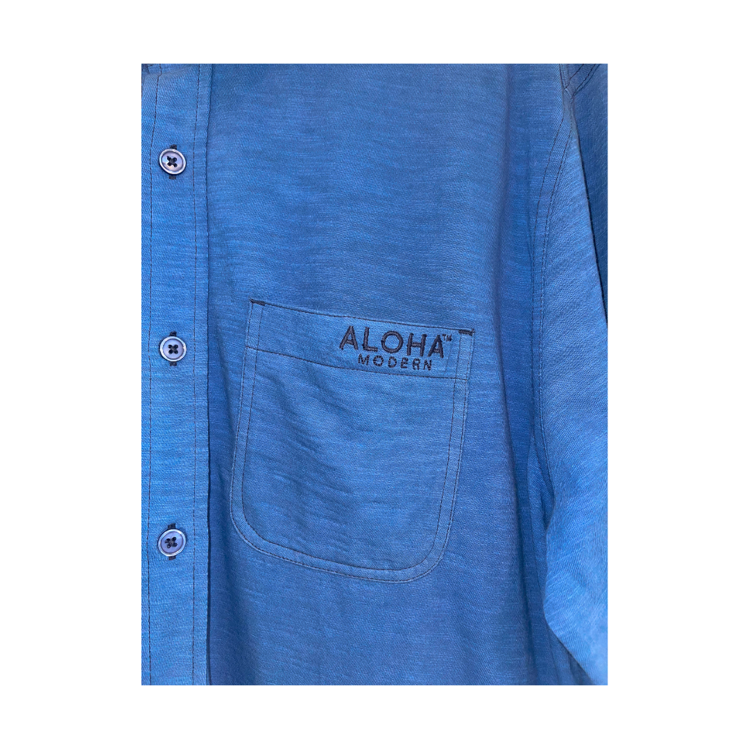 Beachly x Aloha Modern - Men's LS Button Down