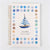 NoteMood - Dot Border Spiral Sketchbook - Sailboat