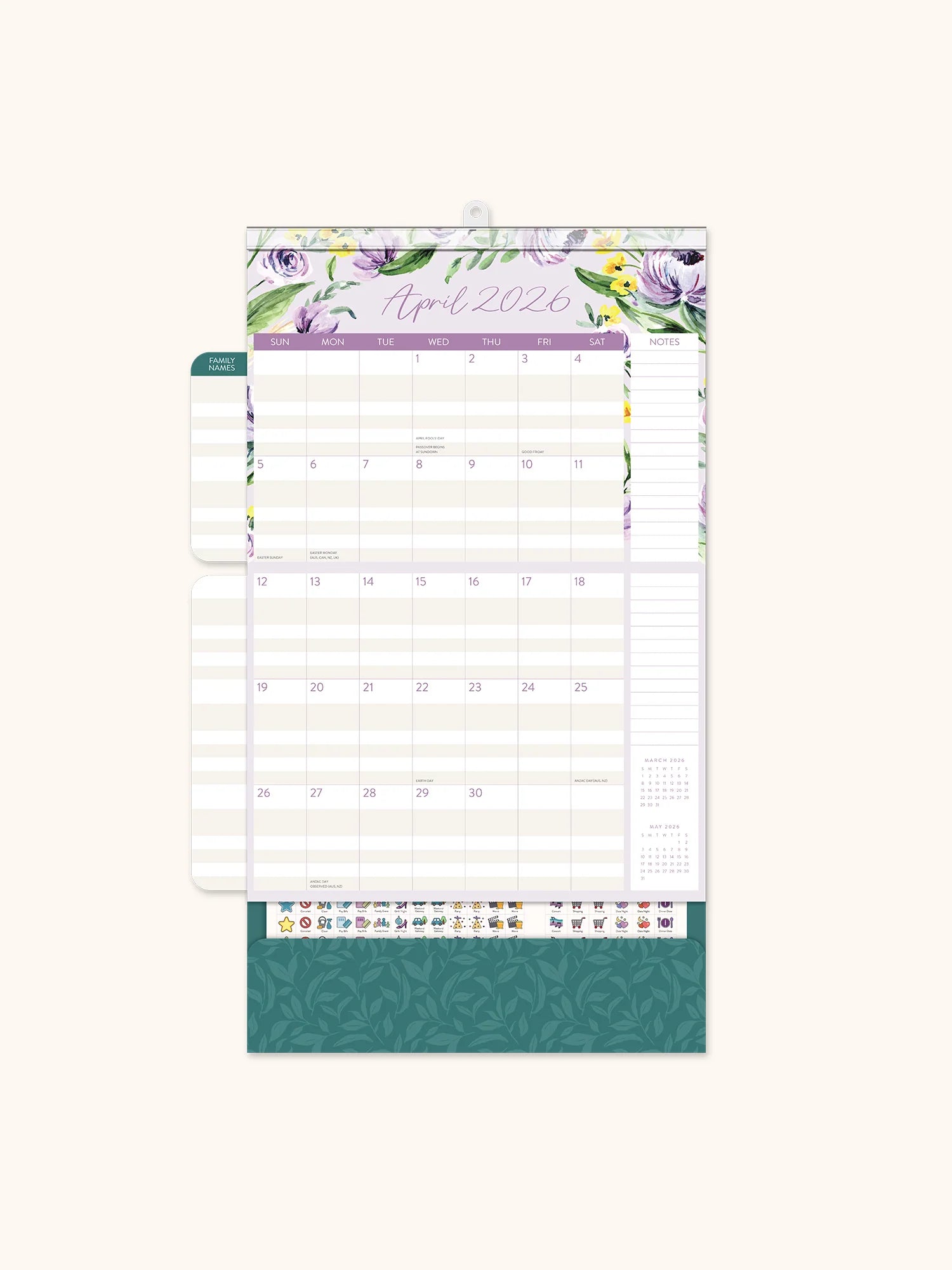 Studio Oh - 2026 Bella Flora Do It All Wall Calendar