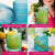 Kate Aspen - Beaded Glass- Set of 6 – Aqua Blue (Add-On)