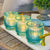 Kate Aspen - Ribbed Blue Glass Votive Candle Holder (Set of 6) (Add-On)
