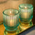 Kate Aspen - Ribbed Blue Glass Votive Candle Holder (Set of 6) (Add-On)