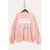 Beach Day Graphic Mineral Wash Sweatshirt - Washed Pink