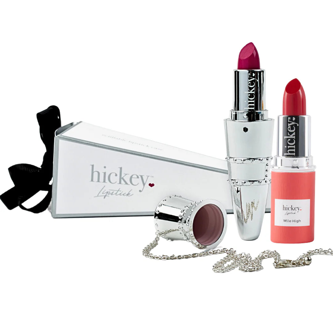 Hickey Lipstick - Limited Edition Skinny Dip & Beach Babe Duo | Refillable Lipstick Case