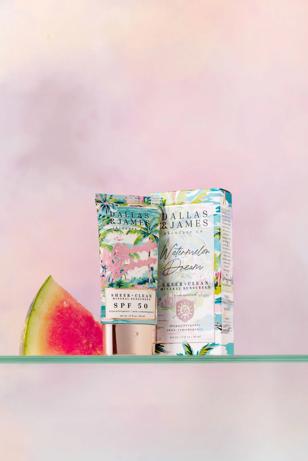 Dallas & James -  Watermelon Dream Sheer + Clean Mineral Sunscreen - SPF 50