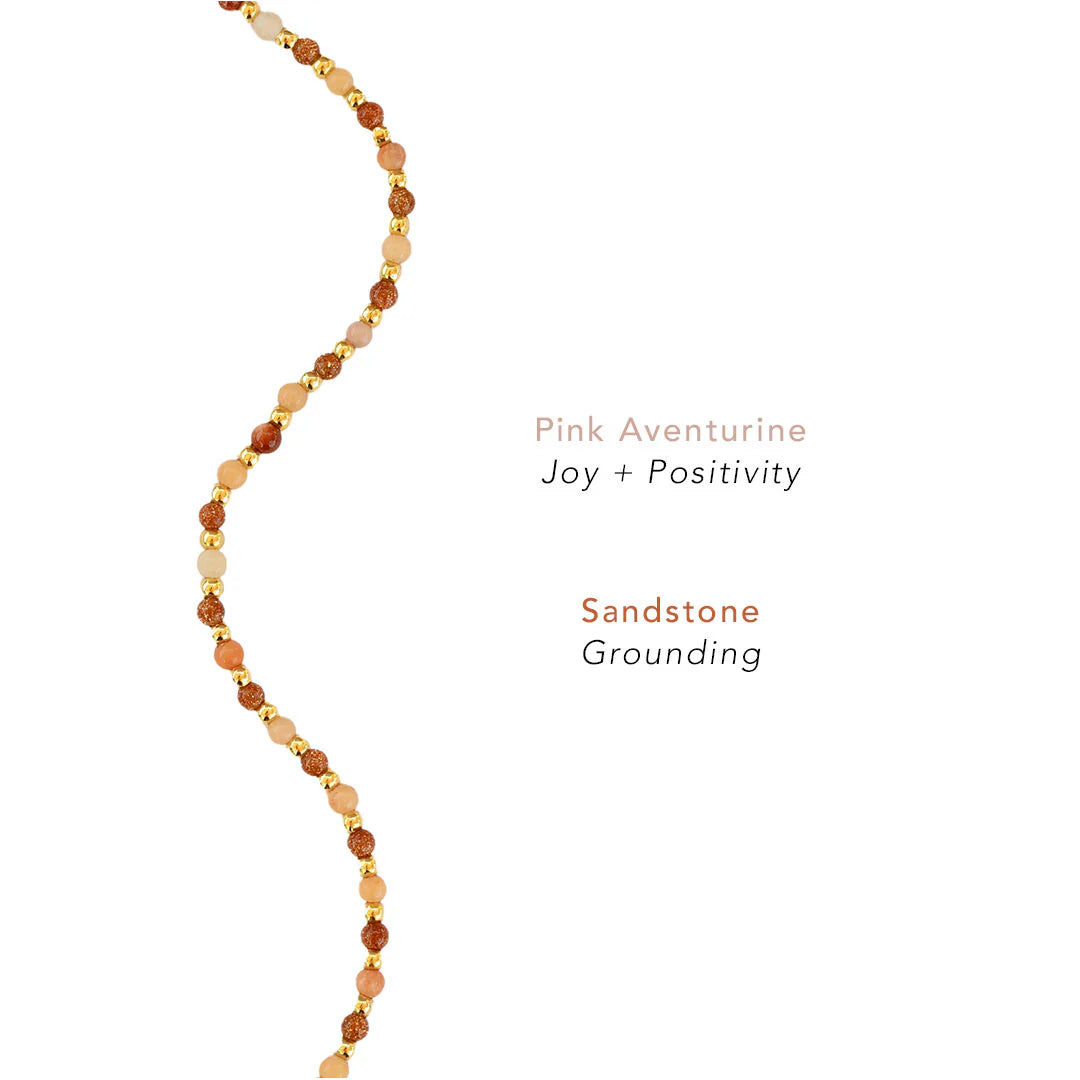 Lotus & Luna - Joy + Stability 2mm Healing Necklace