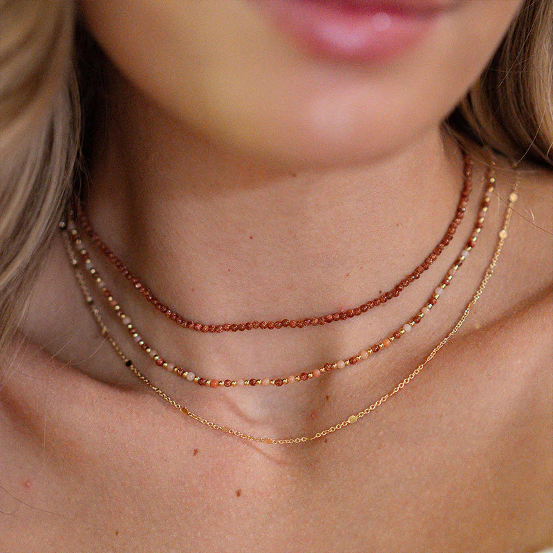 Lotus & Luna - Joy + Stability 2mm Healing Necklace