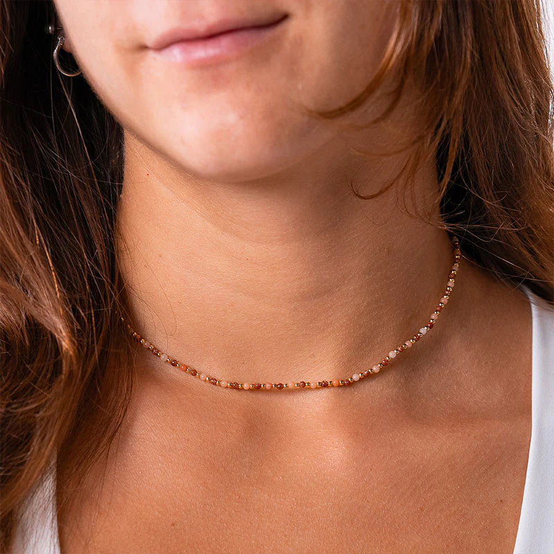 Lotus & Luna - Joy + Stability 2mm Healing Necklace