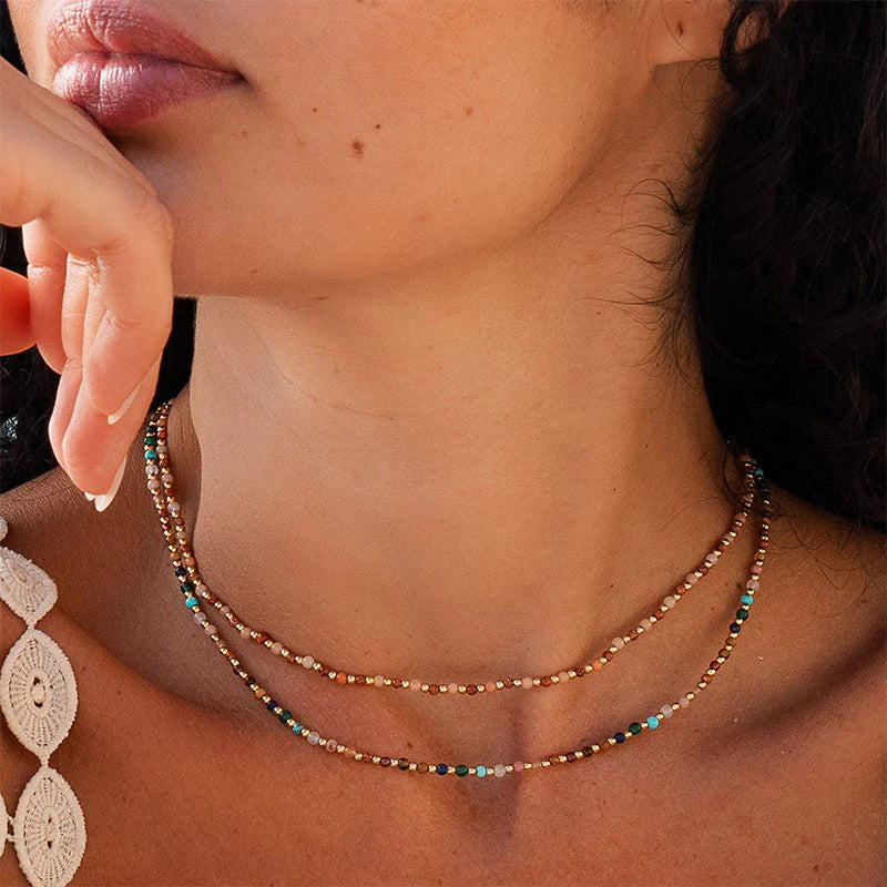 Lotus & Luna - Joy + Stability 2mm Healing Necklace