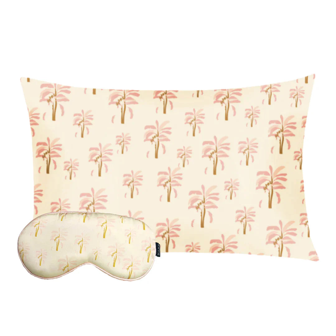 Hang Accessories - Palm Eye Mask & Palm Pillowcase Satin Set -