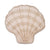 C&F Home - Coastal Natural Beaded Shell Shaped Throw Pillow