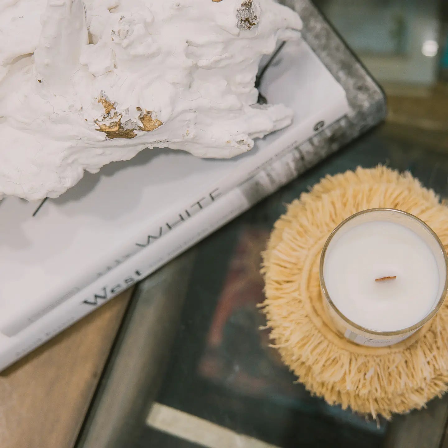 Soph's Beach House - Surf Shack Linens Luxury Coastal Wood Wick Candle